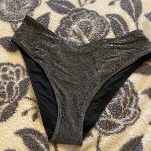 Sparkle Bikini bottoms  - Silver Glitter